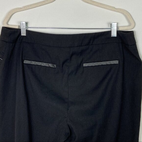 Reitmans Black Dress Pants Textured‎ Size 16 High Rise Pockets Business Casual - Picture 5 of 11